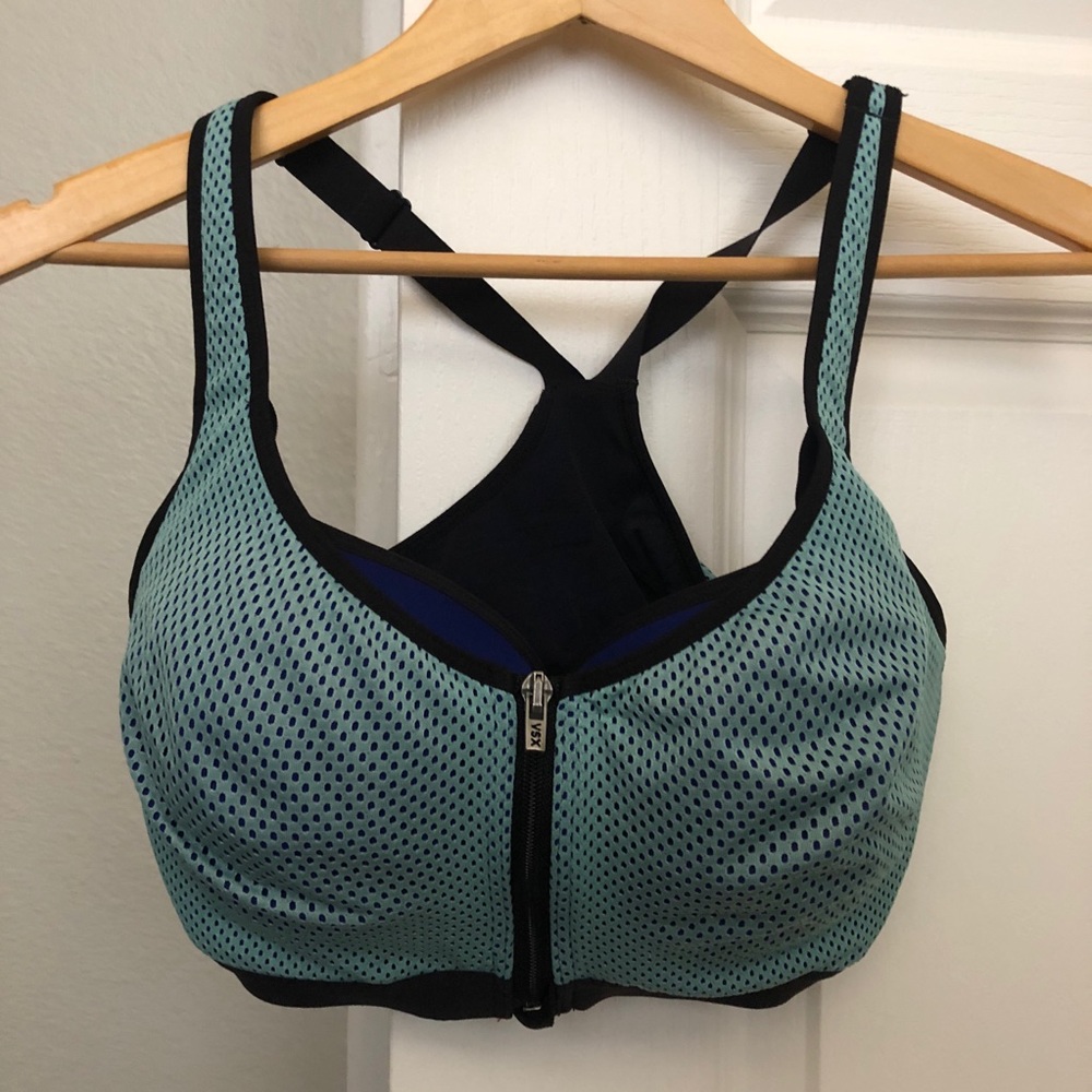 (2 for 25) VS zip front sports bra